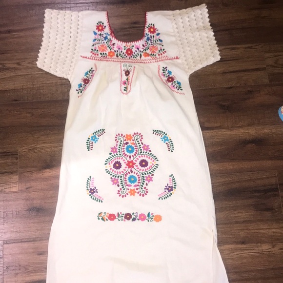 mexican linen dress